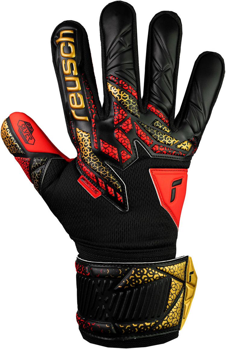 Reusch Reusch Attrakt Silver Torwarthandschuhe - 7075 blck/gold/firy red - 1 | SportScheck