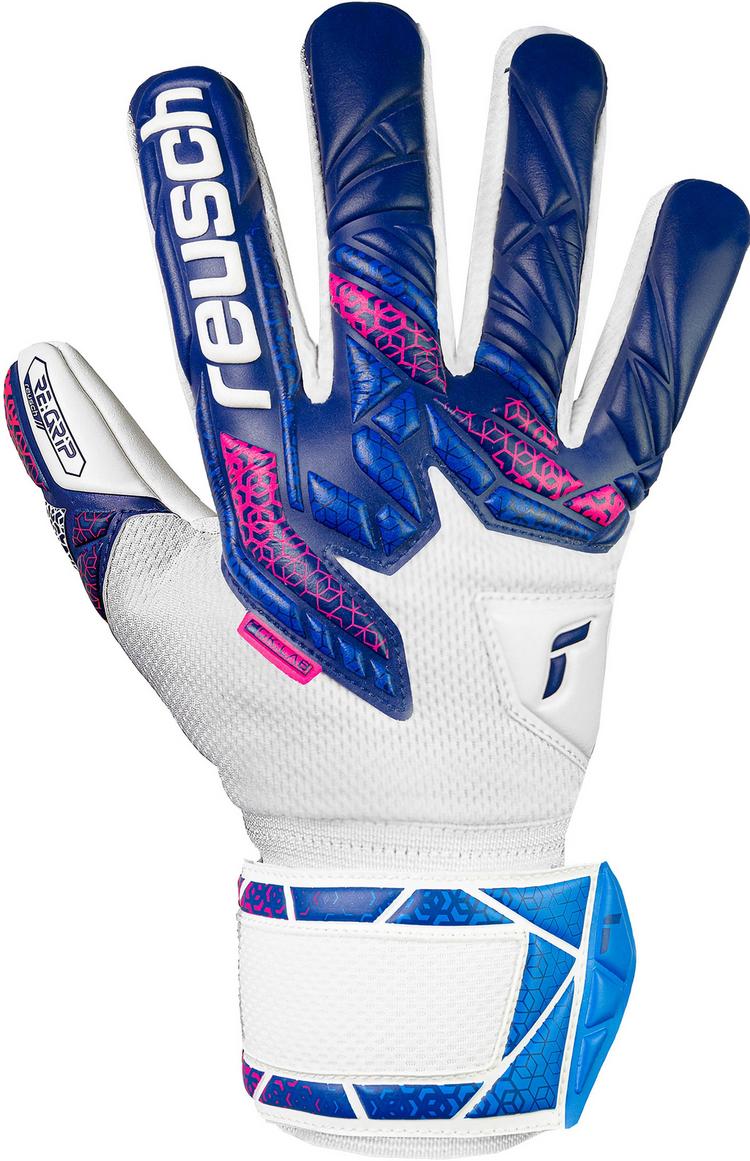 Reusch Reusch Attrakt RE:GRIP NC Junior Torwarthandschuhe - 4310 blue / pink / white - 1 | SportScheck