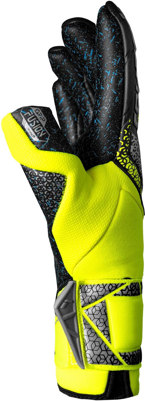 Rückansicht von Reusch Attrakt Fusion Guardian Torwarthandschuhe 2025 safe yell/silver/black