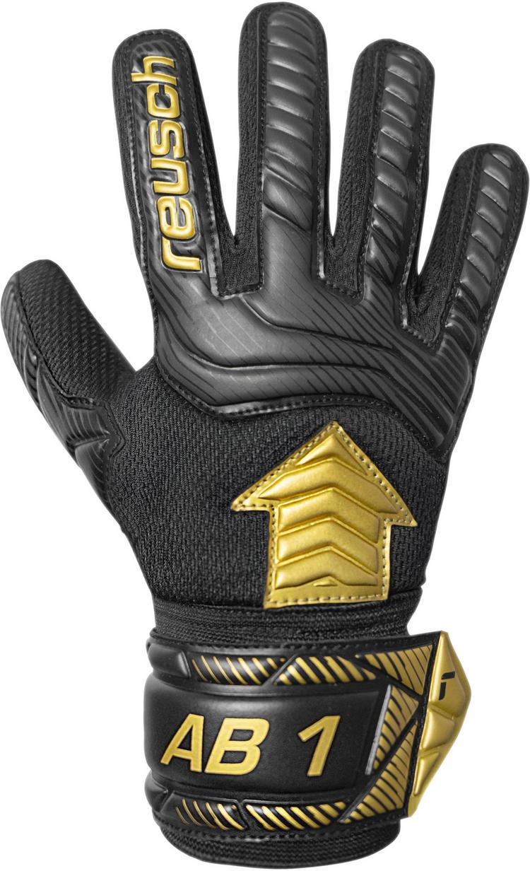 Reusch Reusch Attrakt AB1 Silver Junior Torwarthandschuhe - 7707 black / gold - 5 | SportScheck