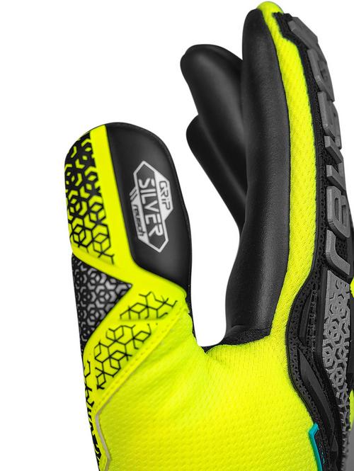 Rückansicht von Reusch Attrakt Freegel Silver Torwarthandschuhe 2025 safe yell/silver/black