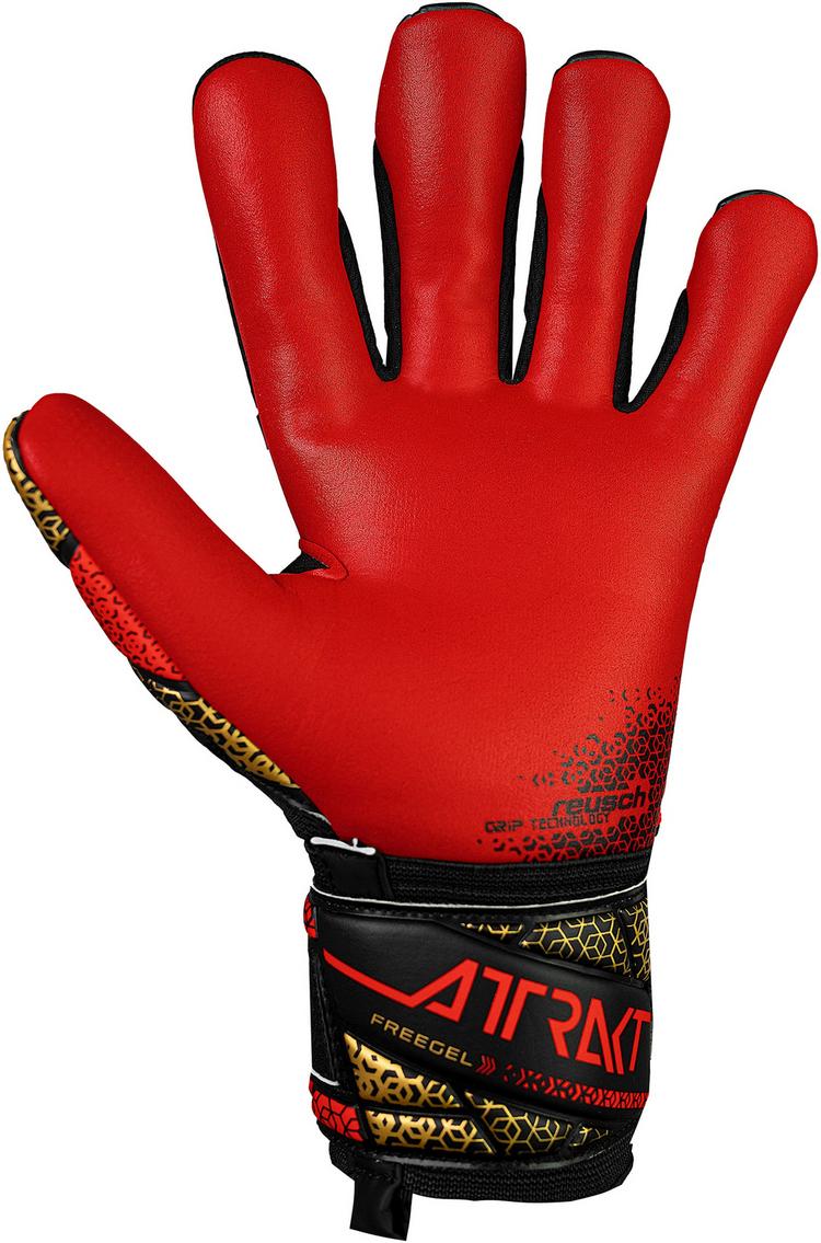 Reusch Reusch Attrakt Freegel Silver Torwarthandschuhe - 7075 blck/gold/firy red - 3 | SportScheck