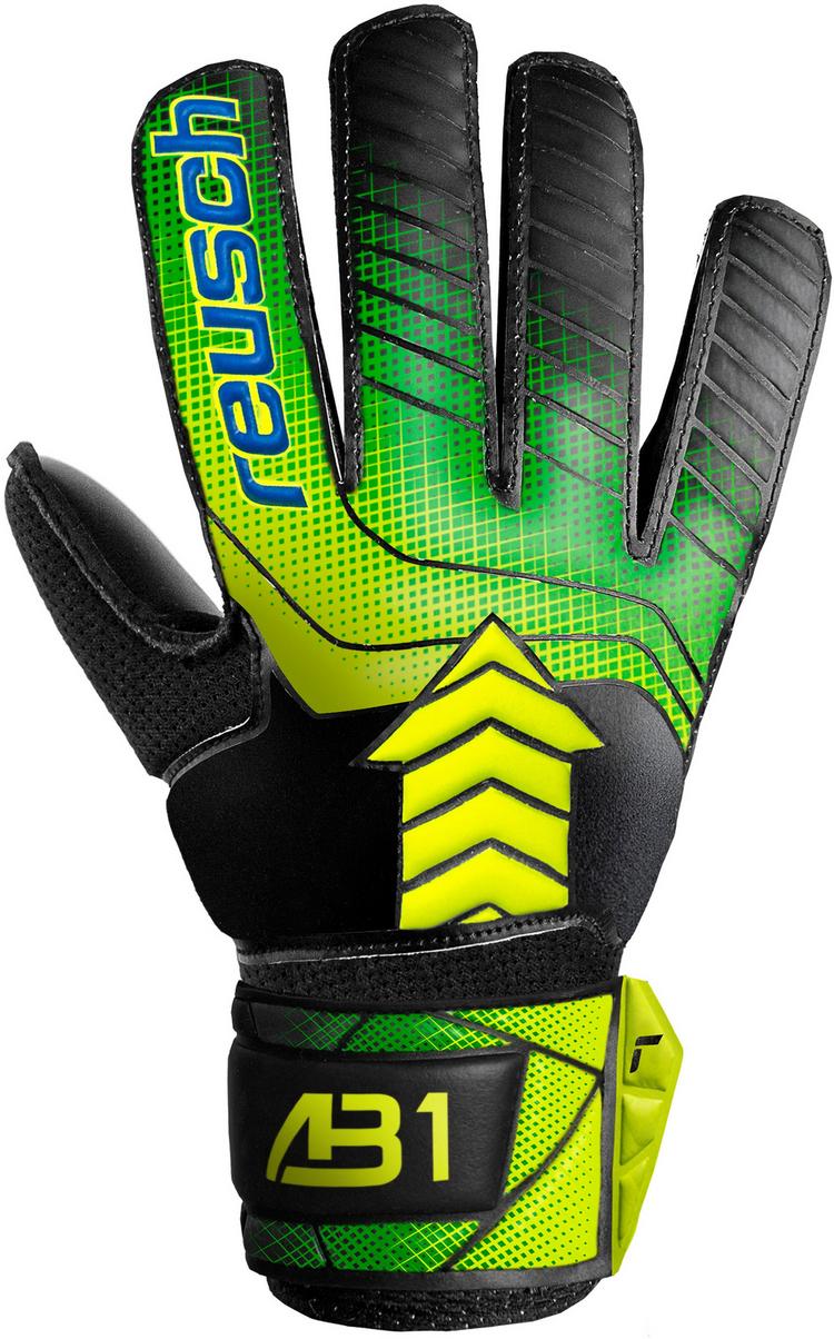 Reusch Reusch Attrakt AB1 Solid Junior Torwarthandschuhe - 7052 black/safety yellow/blck - 1 | SportScheck