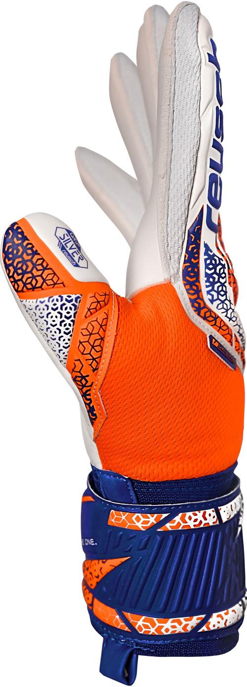 Rückansicht von Reusch Attrakt Silver Torwarthandschuhe 2500 shock orng/energ blue