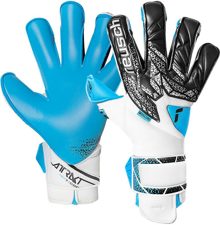 Reusch Reusch Attrakt Aqua Evolution Torwarthandschuhe - 1126 white/black/aqua blue - 0 | SportScheck