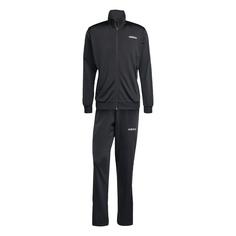 adidas adidas Linear Trainingsanzug Trainingsanzug Herren Black / Silver Metallic