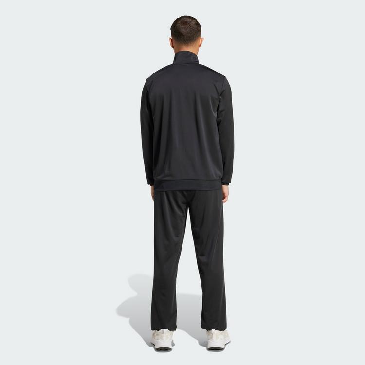 adidas adidas adidas Linear Trainingsanzug Trainingsanzug Herren - Black / Silver Metallic - 1 | SportScheck