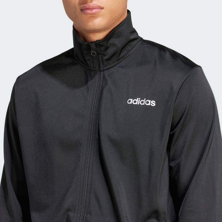 adidas adidas adidas Linear Trainingsanzug Trainingsanzug Herren - Black / Silver Metallic - 0 | SportScheck