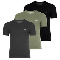 Boss T-Shirt T-Shirt Herren Schwarz/Grau/Oliv