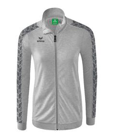 Erima Essential Team Tracktop Jacke Damen Trainingsjacke Damen graugrau