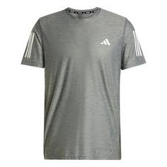 adidas Own the Run T-Shirt T-Shirt Herren Grey Six / White Melange