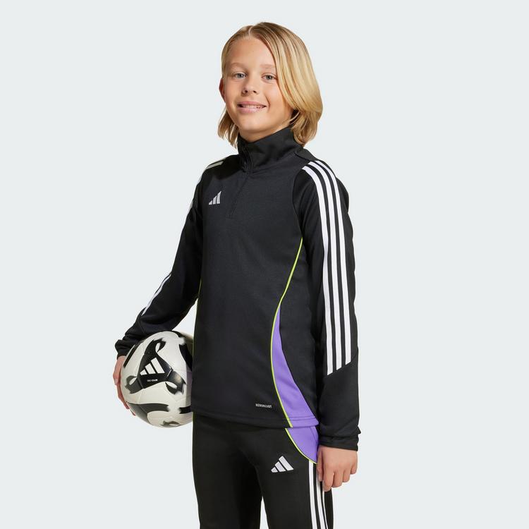 adidas adidas Tiro 24 Slim Kids Trainingshose Trainingshose Kinder - Black / Purple Rush - 0 | SportScheck