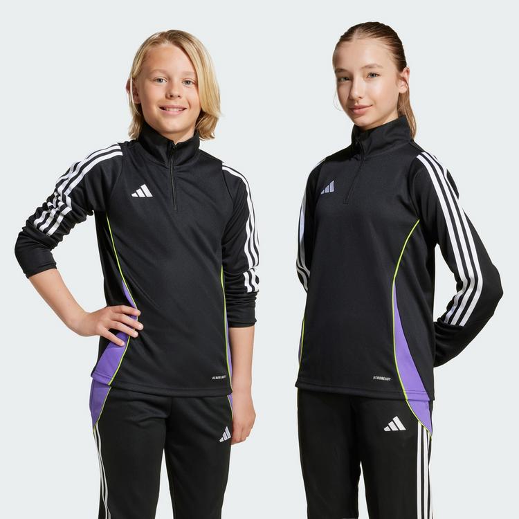 adidas adidas Tiro 24 Slim Kids Trainingshose Trainingshose Kinder - Black / Purple Rush - 1 | SportScheck