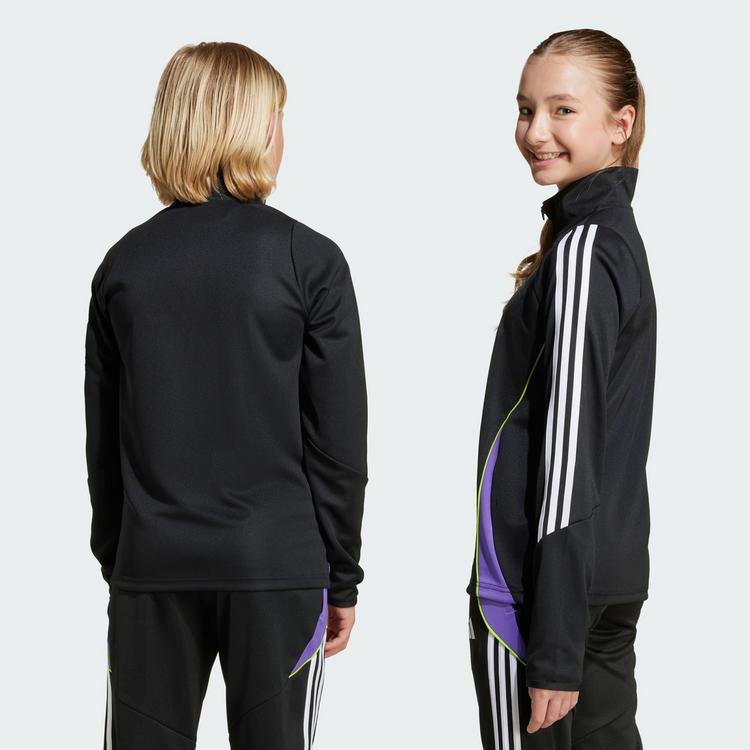 adidas adidas Tiro 24 Slim Kids Trainingshose Trainingshose Kinder - Black / Purple Rush - 3 | SportScheck