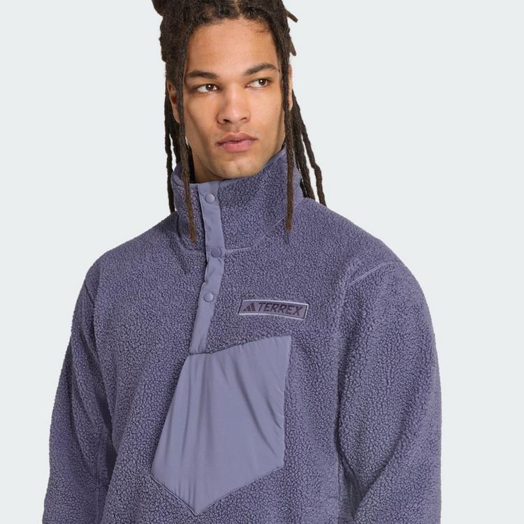 adidas adidas Terrex Xploric High Pile Fleece Oberteil Fleecejacke Herren - Preloved Violet - 0 | SportScheck