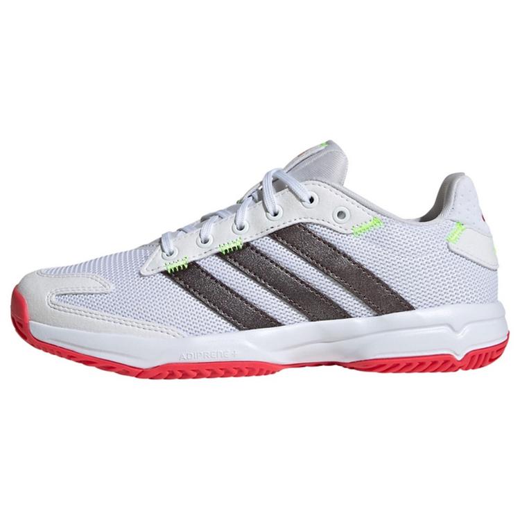 adidas adidas Stabil Indoor Kids Schuh Hallenschuhe Kinder - Cloud White / Aurora Met. / Semi Lucid Red - 0 | SportScheck