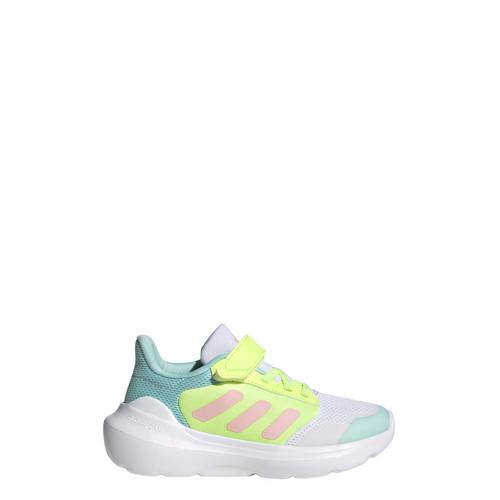 Rückansicht von adidas Tensaur Run 2.0 Kids Schuh Sneaker Kinder Cloud White / Clear Pink / Hi-Res Yellow