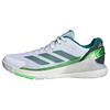 adidas Crazyquick Padel-Schuh Tennisschuhe - Cloud White / Aurora Ivy / Lime Burst