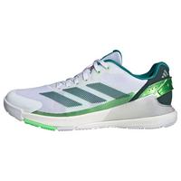 adidas Crazyquick Padel-Schuh Tennisschuhe - Cloud White / Aurora Ivy / Lime Burst
