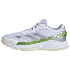 adidas Courtquick Padel Schuh Tennisschuhe Damen Cloud White / Silver Metallic / Lucid Lemon