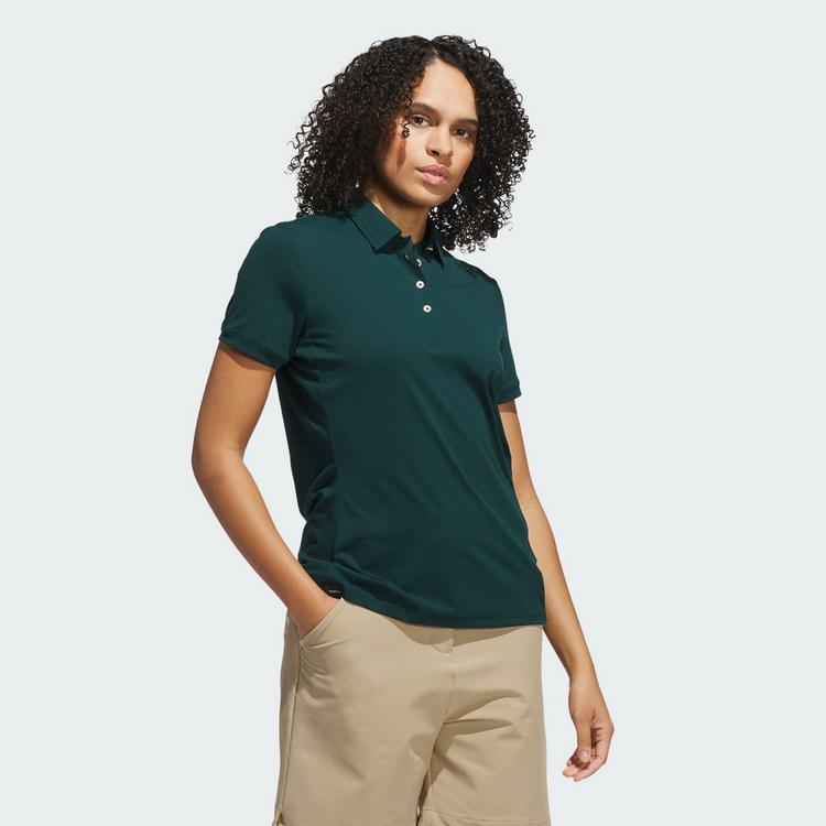 adidas adidas Ultimate365 Tour Twistknit Poloshirt Funktionsshirt Damen - Aurora Ivy - 0 | SportScheck