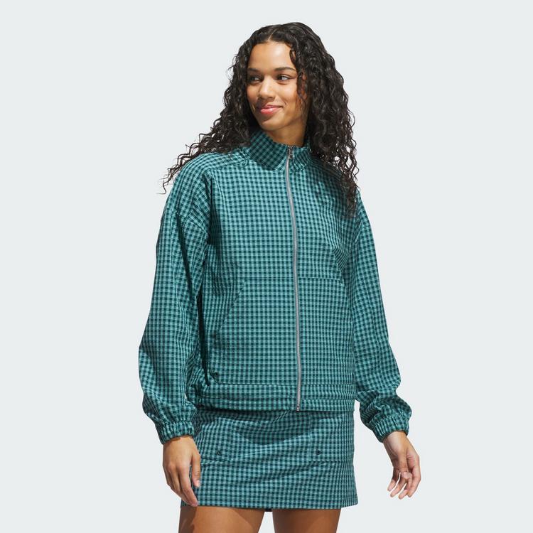 adidas adidas Ultimate365 Gingham Jacke Trainingsjacke Damen - Aurora Ivy - 0 | SportScheck