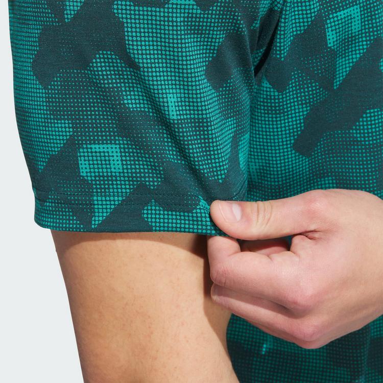 adidas adidas Go-To Printed Poloshirt Funktionsshirt Herren - Pure Teal / Aurora Ivy - 1 | SportScheck