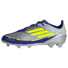 adidas F50 Elite Messi Kids FG Fußballschuh Fußballschuhe Kinder Silver Metallic / Solar Yellow / Lucid Blue