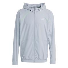adidas Tech Apparel Trainingsjacke Hoodie Herren Halo Silver / Lime Burst