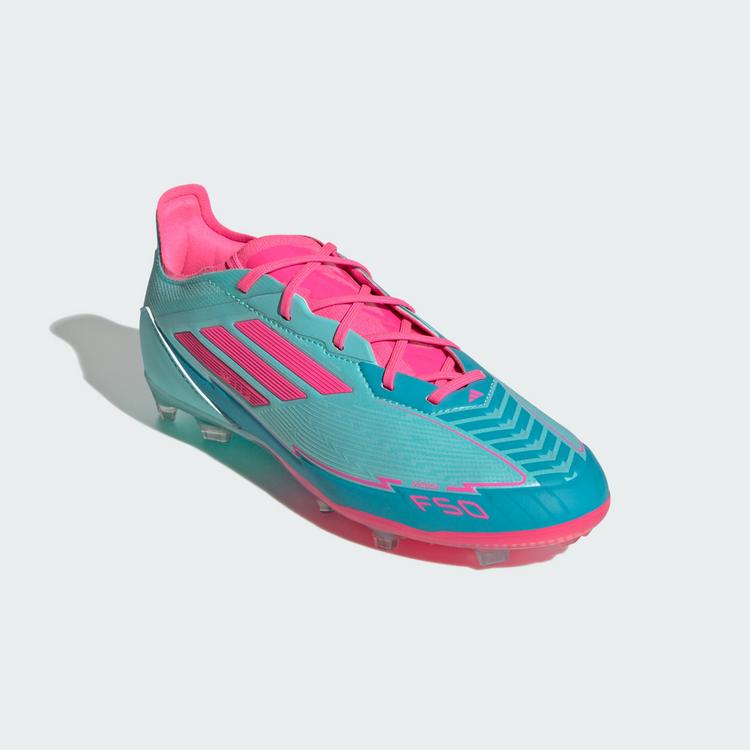 adidas adidas F50 Elite Messi Kids FG Fu&szlig;ballschuh Fu&szlig;ballschuhe Kinder - Flash Aqua / Lucid Pink / Lucid Cyan - 2 | SportScheck