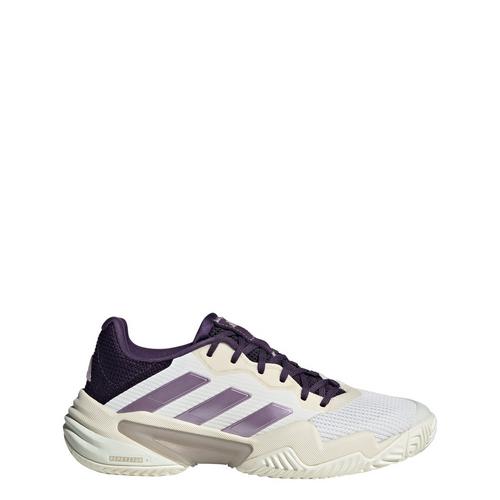 Rückansicht von adidas Barricade 13 Tennisschuhe Tennisschuhe Damen Core White / Powder Plum / Aurora Plum