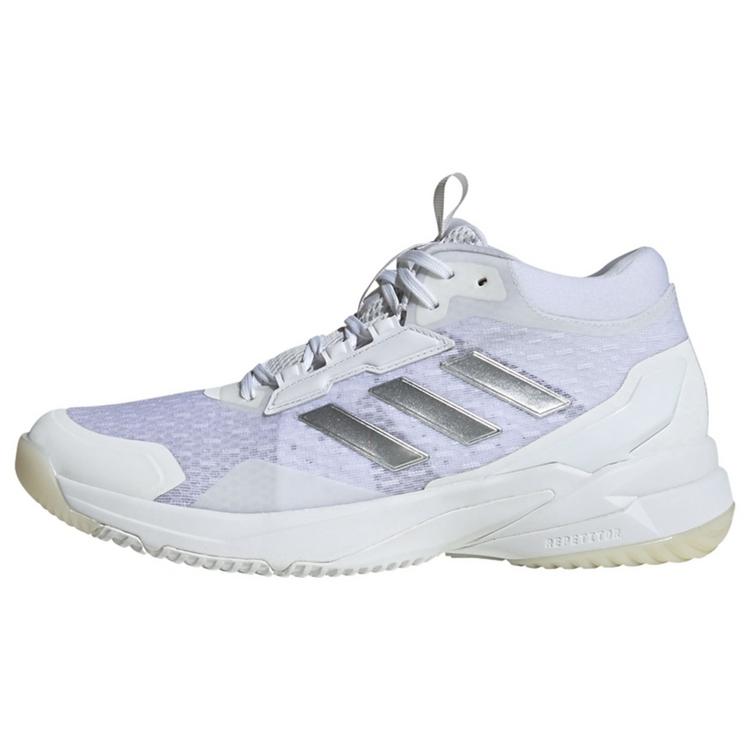 adidas adidas Crazyflight 6 Mid Indoor Schuh Hallenschuhe Damen - Cloud White / Silver Metallic / Core Black - 0 | SportScheck