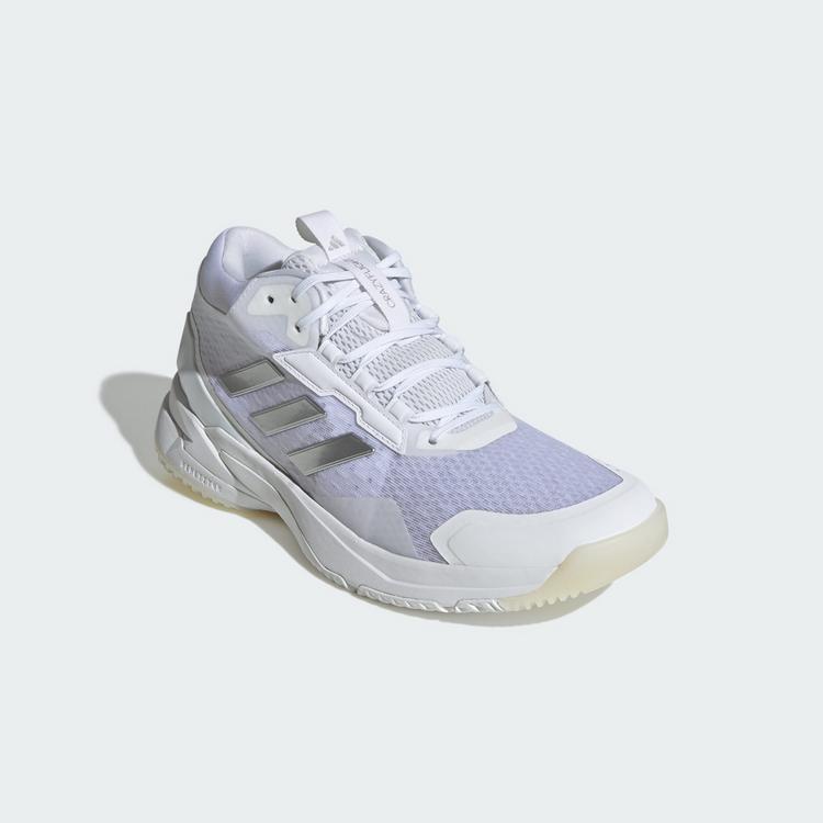 adidas adidas Crazyflight 6 Mid Indoor Schuh Hallenschuhe Damen - Cloud White / Silver Metallic / Core Black - 3 | SportScheck
