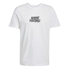 adidas Fußball Tango Geschichte Grafik T-Shirt Funktionsshirt Herren White
