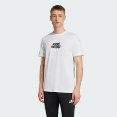 Rückansicht von adidas Fußball Tango Geschichte Grafik T-Shirt Funktionsshirt Herren White