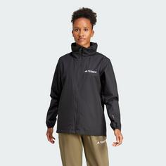Rückansicht von adidas Multi Essentials 2L Regenjacke Outdoorjacke Damen Black