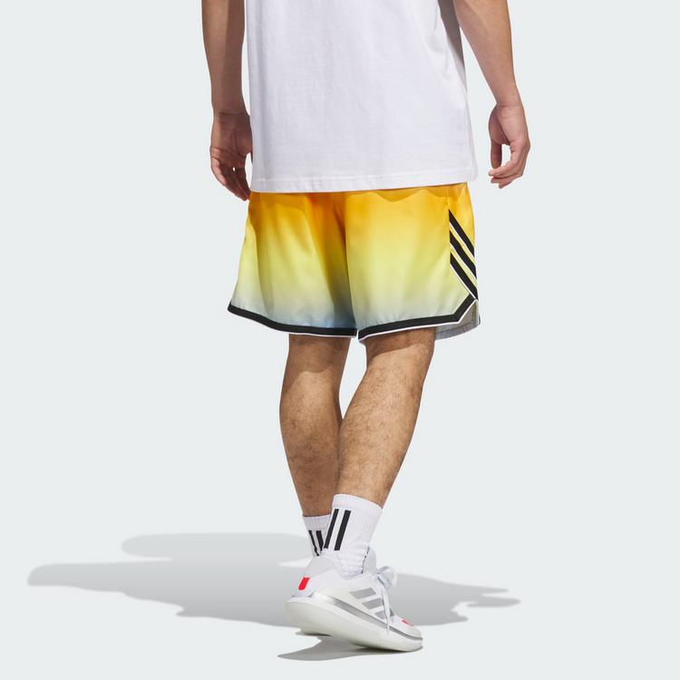 adidas adidas adidas Crazy Lite AOP Short Funktionsshorts Herren - Crew Yellow / Clear Sky - 1 | SportScheck