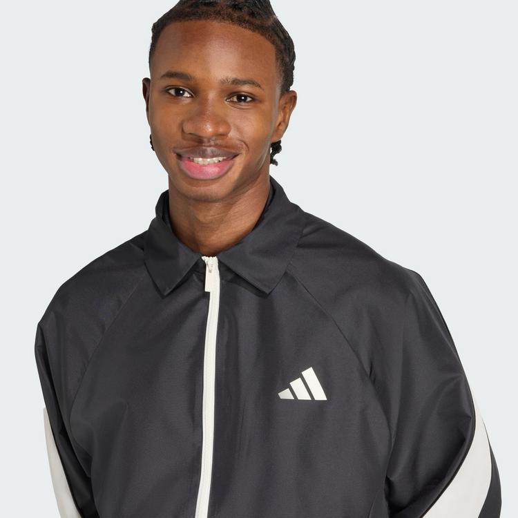 adidas adidas Stadium Trainingsjacke Trainingsanzug Herren - Black / Off White - 0 | SportScheck