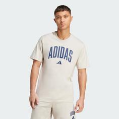 Rückansicht von adidas Collegiate Lineage Graphic T-Shirt T-Shirt Herren Beige