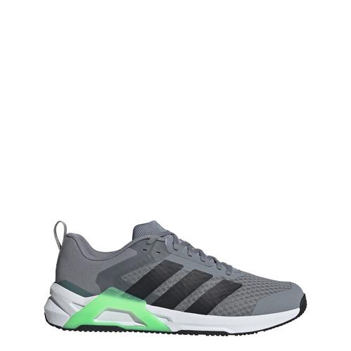 Rückansicht von adidas Dropset Control Training Schuh Fitnessschuhe Herren Grey / Core Black / Lime Burst