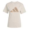 adidas T-Shirt mit Grafik T-Shirt Damen - Beige