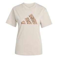 adidas T-Shirt mit Grafik T-Shirt Damen Beige