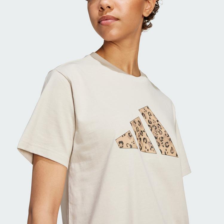 adidas adidas T-Shirt mit Grafik T-Shirt Damen - Beige - 0 | SportScheck