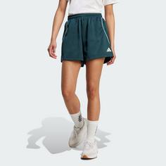 Rückansicht von adidas Stadium Shorts Trainingshose Damen Aurora Ivy / Off White