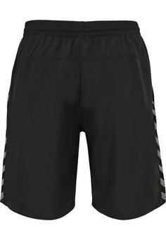 Rückansicht von hummel hmlAUTHENTIC TRAINING SHORT Funktionsshorts Herren BLACK/WHITE