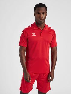 Rückansicht von hummel hmlCORE XK FUNCTIONAL POLO Funktionsshirt TRUE RED