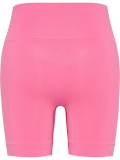 Rückansicht von hummel hmlTIF SEAMLESS SHORTS Funktionsshorts Damen AZALEA PINK