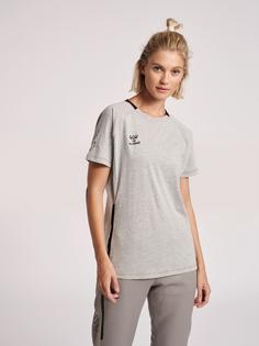 Rückansicht von hummel hmlCIMA XK T-SHIRT S/S WOMAN Funktionsshirt Damen GREY MELANGE