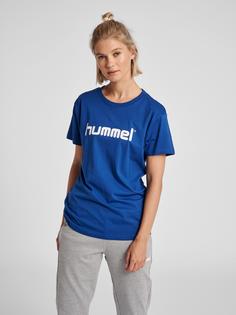 Rückansicht von hummel HMLGO COTTON LOGO T-SHIRT WOMAN S/S Funktionsshirt Damen TRUE BLUE