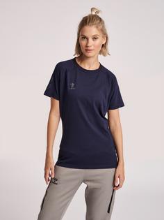 Rückansicht von hummel hmlCIMA XK T-SHIRT S/S WOMAN Funktionsshirt Damen MARINE